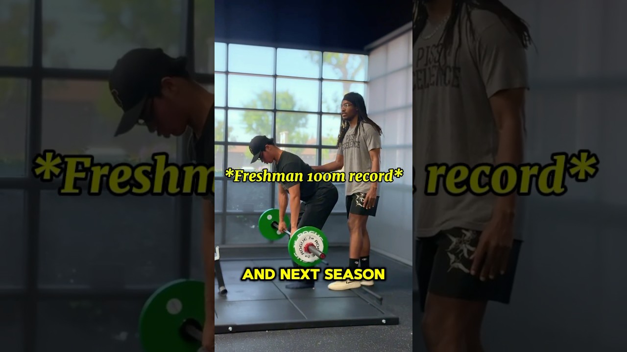 Training my high school track & field athlete for speed and power. 