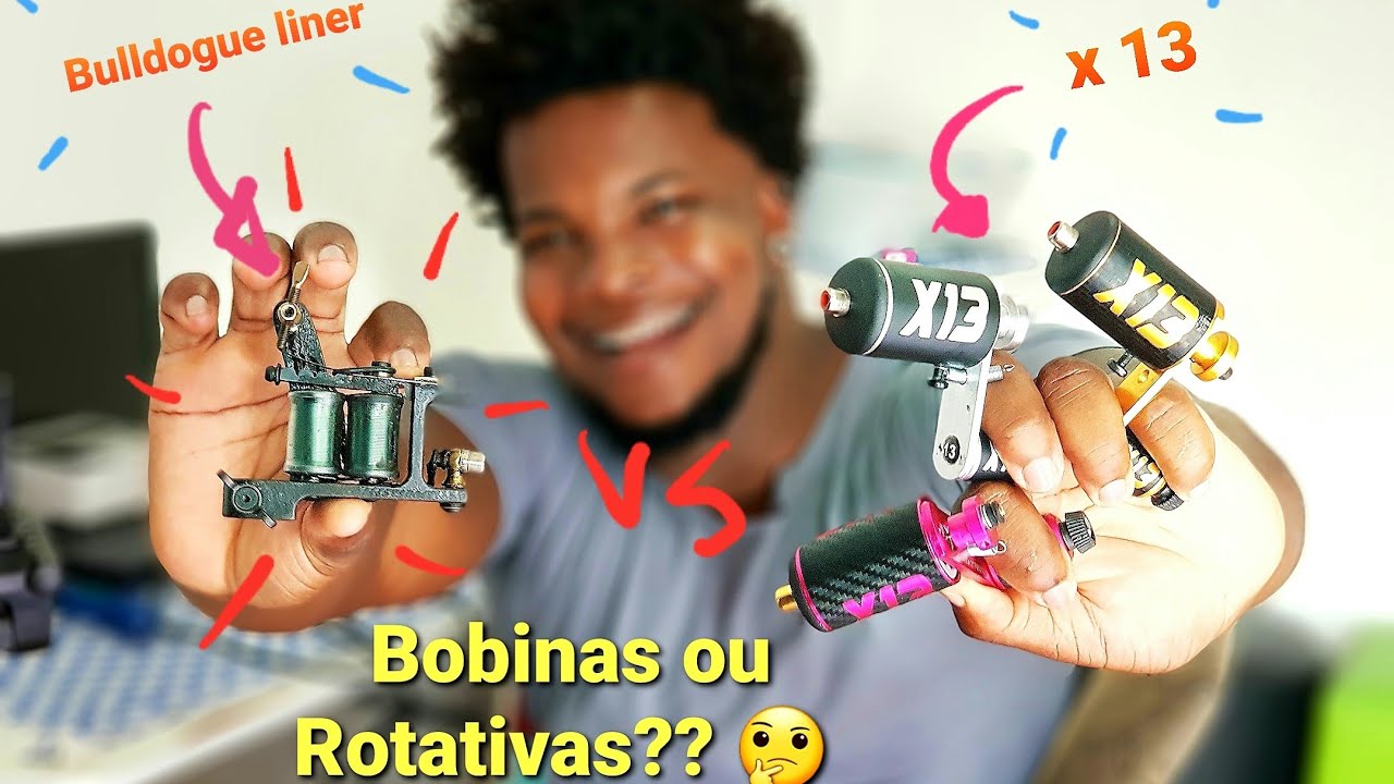 MÁQUINA DE BOBINA OU X13?? /MÁQUINAS DE BOBINAS X ROTATIVAS /BULLDOG LINER /X13 GOLD /ELECTRIC INK