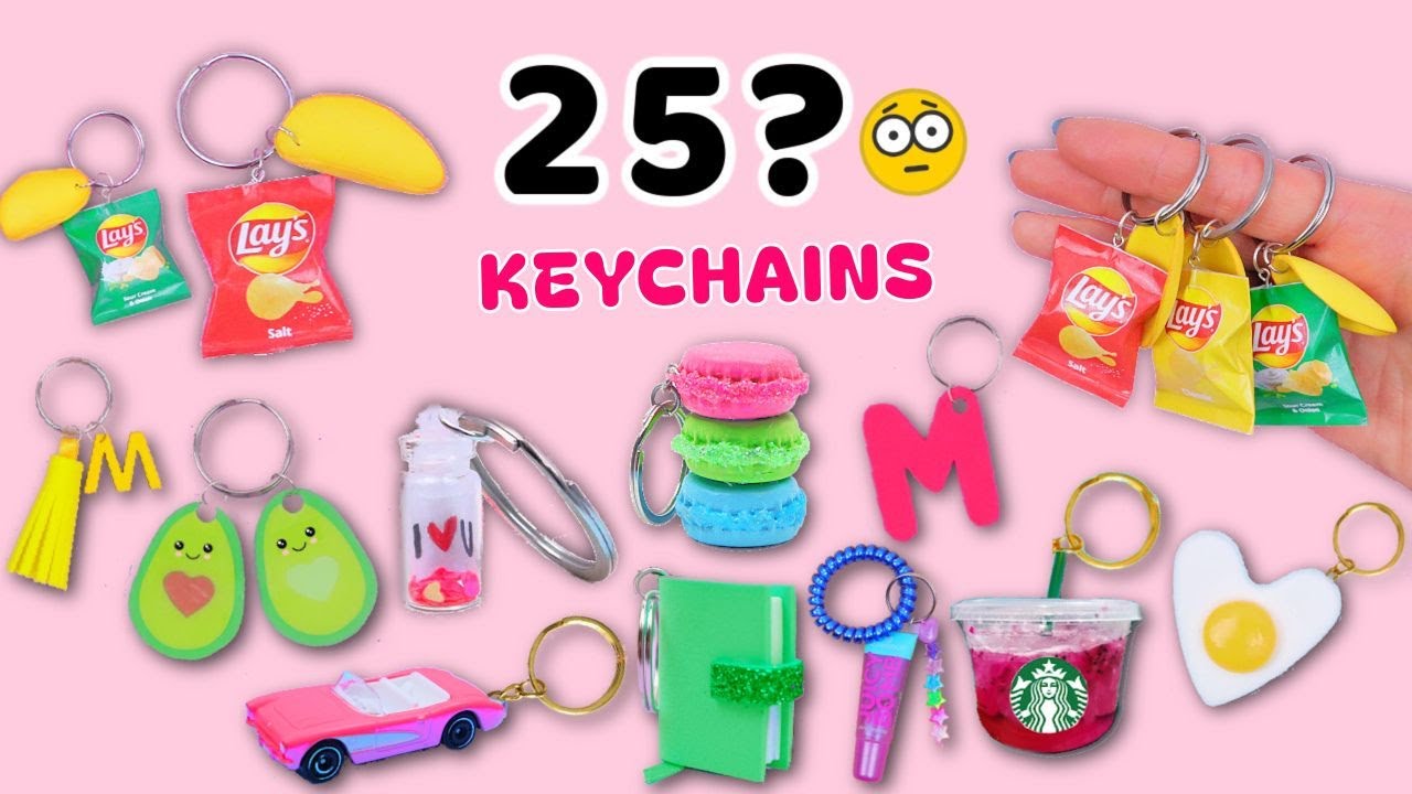 25 DIY Super Cute KEYCHAINS You Won't Believe You Can Make at Home! ✨