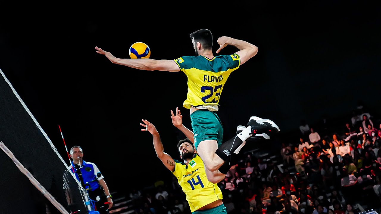 Top 50 Powerful Spikes by Middle Blockers | VNL 2024