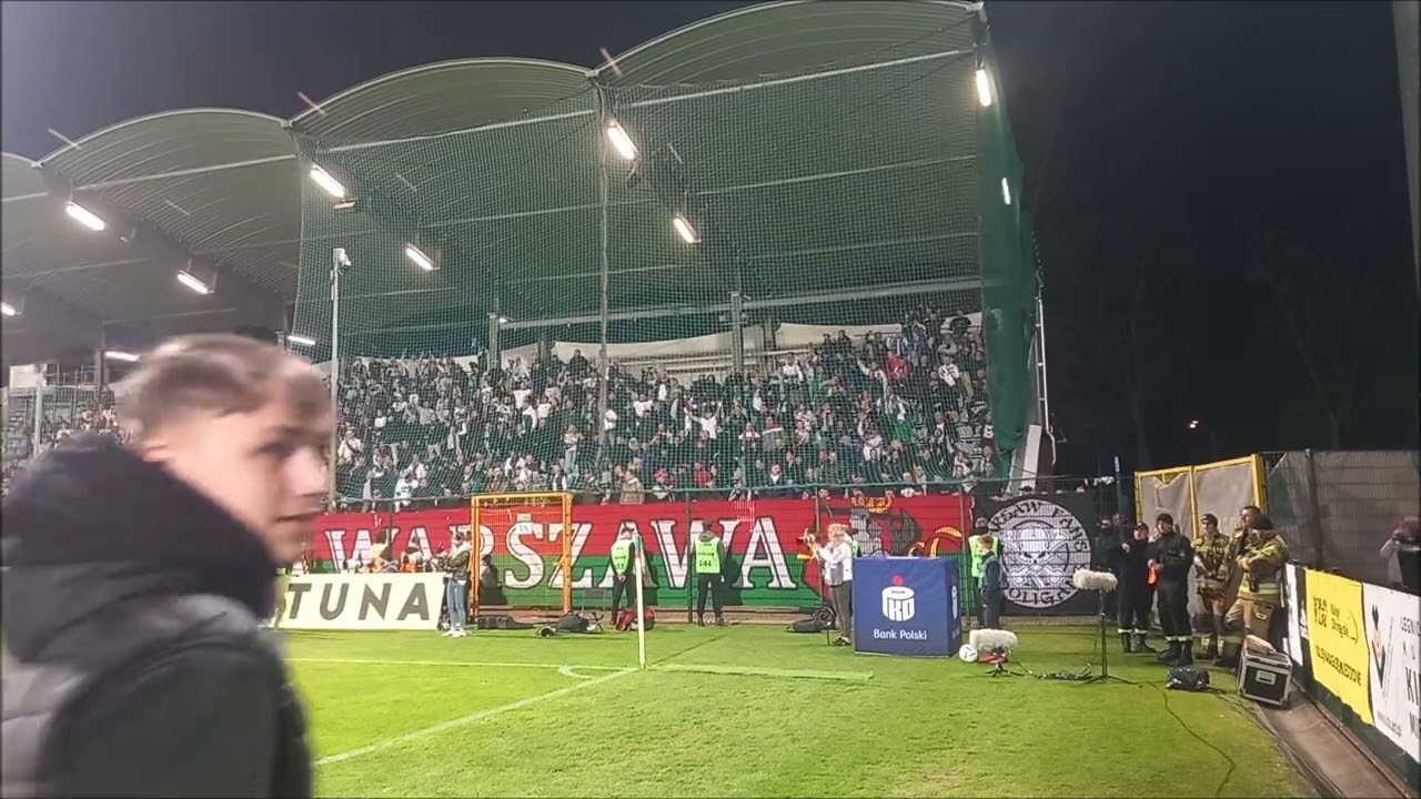 Doping kibiców Legii w Legnicy