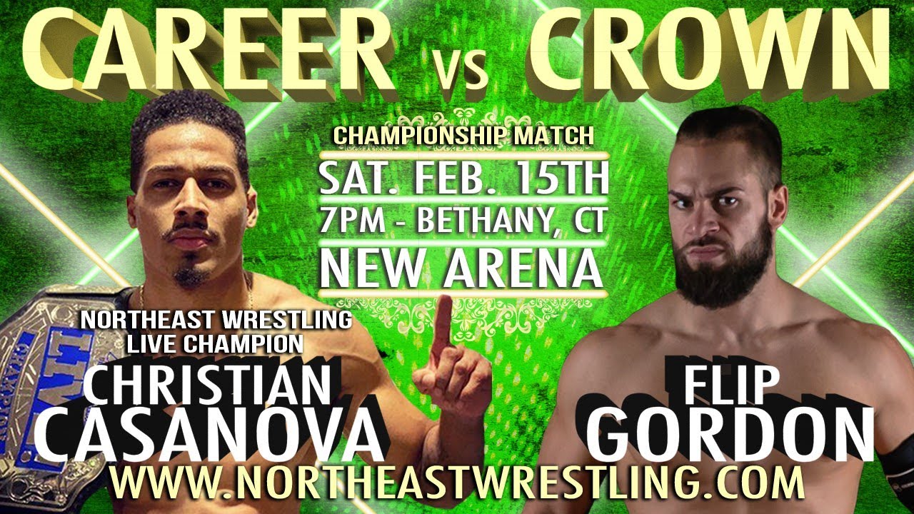 Christian Casanova (c) vs Flip Gordon for the NEW Live Championship