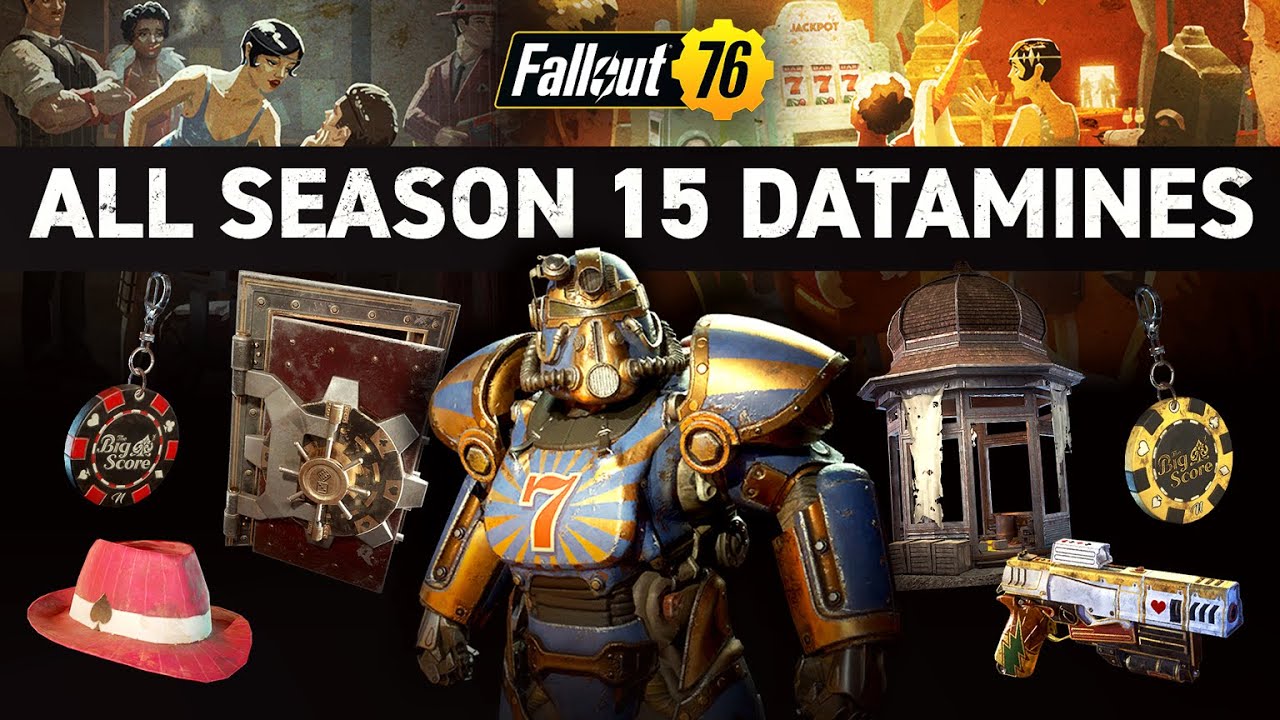 ALL DATAMINED REWARDS for Season 15! | Fallout 76