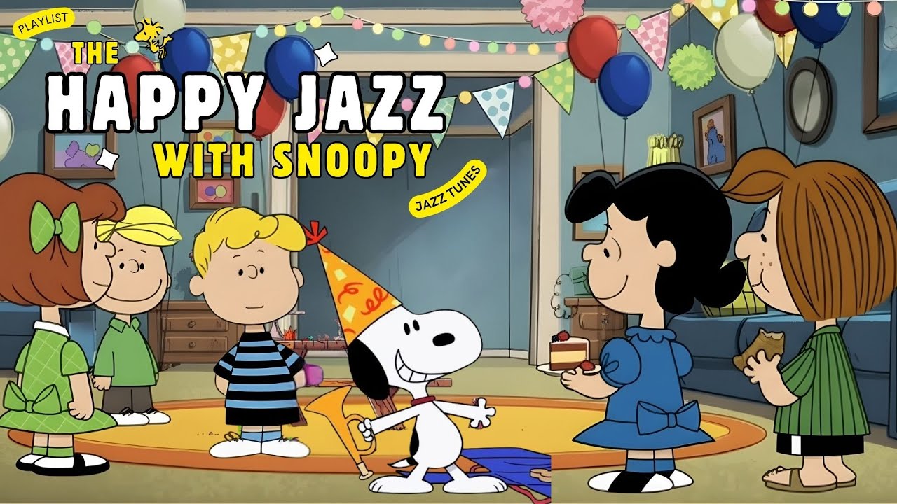 [𝗽𝗹𝗮𝘆𝗹𝗶𝘀𝘁] Fresh Start Jazz with Snoopy ☕ Bright Melodies for a Happy Mood | Chill, Relax |