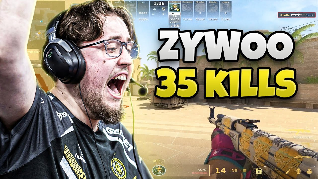 ZywOo Carries Australian Players on Faceit - ZywOo POV with Voice Comms (Mirage)