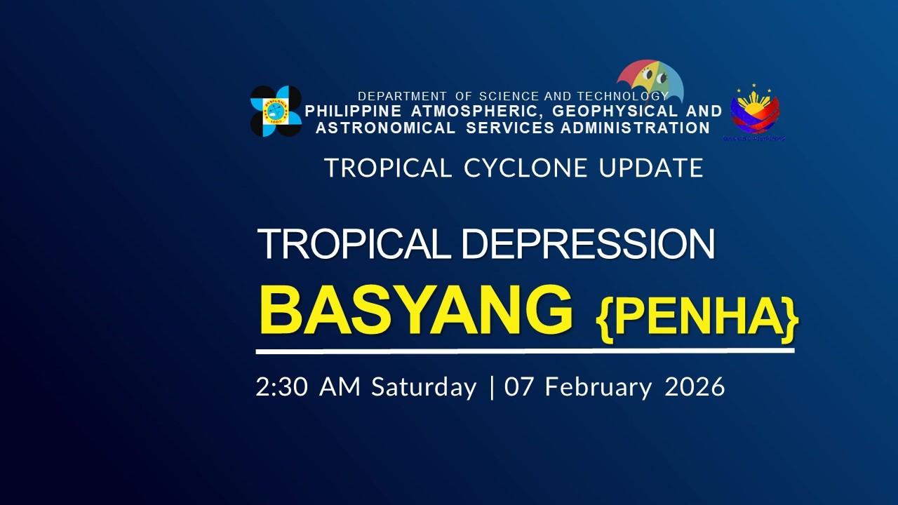 Press Briefing: Tropical Depression BASYANG {PENHA} issued at 2:30 AM | February 7, 2026 - Saturday