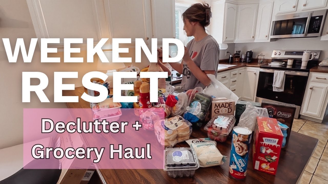 WEEKEND RESET // prep for a successful week ahead (practical) + grocery haul on a budget 