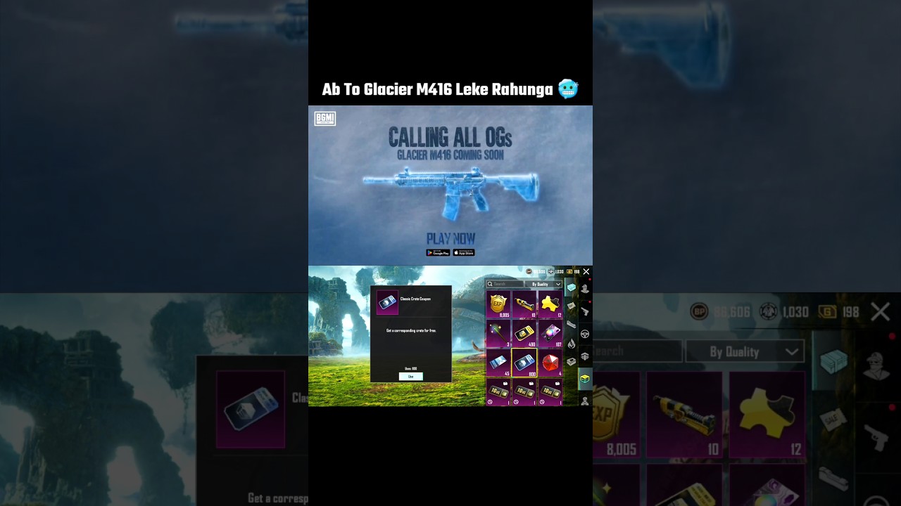 M416 Glacier Back in BGMI Classic Crate #shorts #pubgmobile #bgmi #darrowgaming