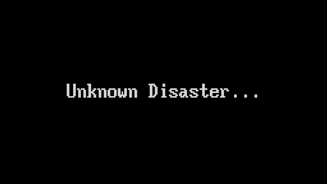 Unknown Disaster - Post-apocalypse Dark Ambience - Video VHS