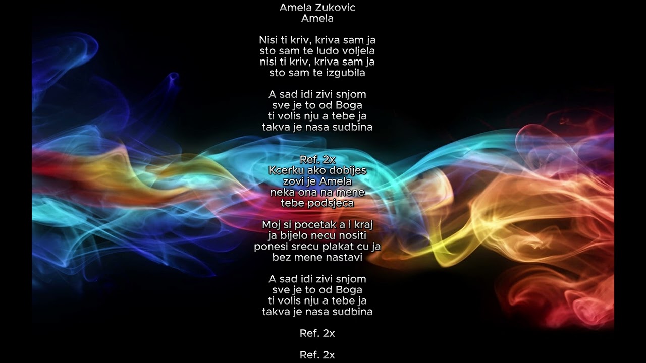 AMELA ZUKOVIĆ AMELA(KARAOKE)