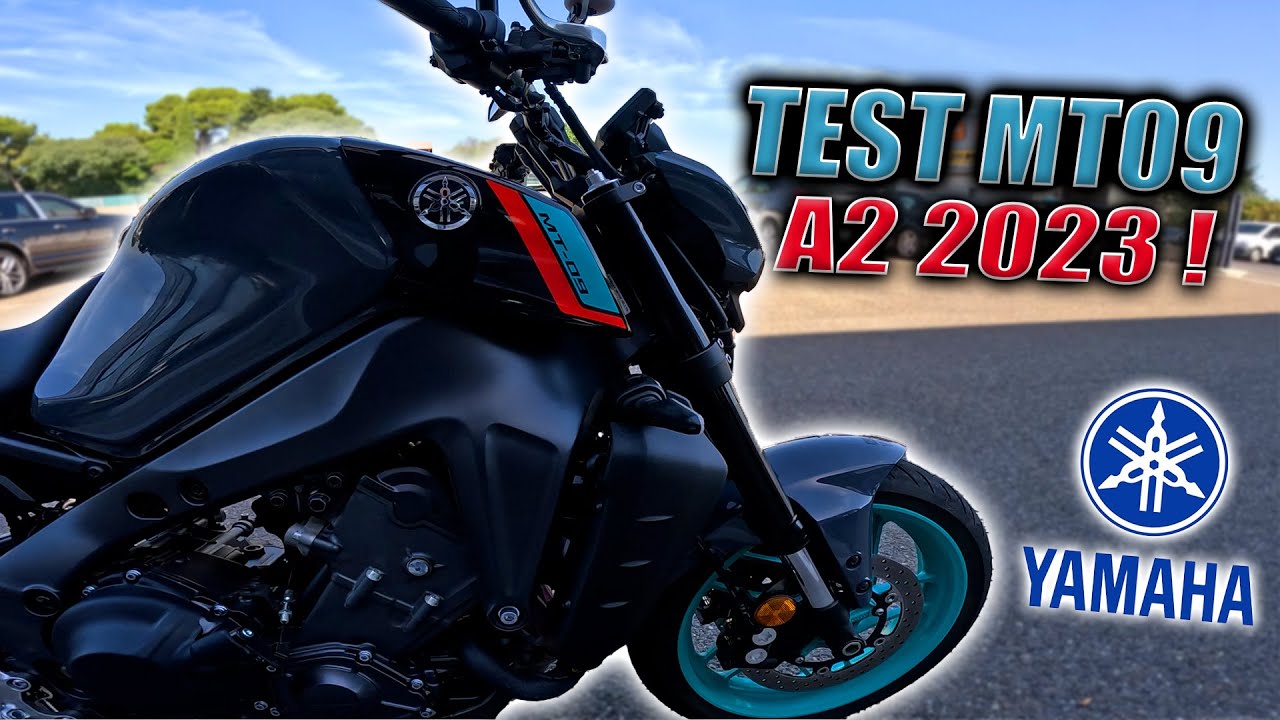 JE TEST LA MT09 2023 en A2 ! 😍 (c'est affolant)