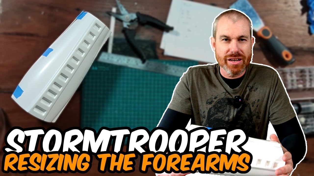 Resizing the Anovos Stormtrooper costume forearms