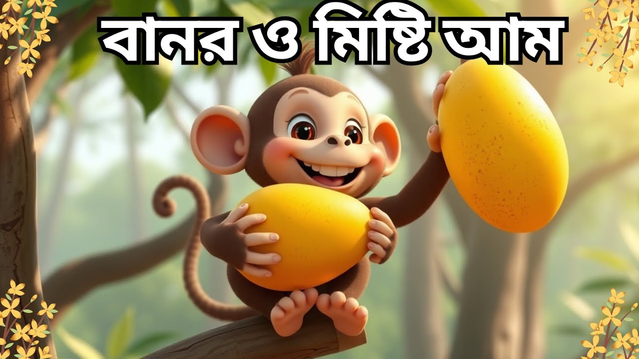 লালু বানর আর তার মিষ্টি আম - ছোটদের নতুন বাংলা গল্প | Kids Story in Bengali