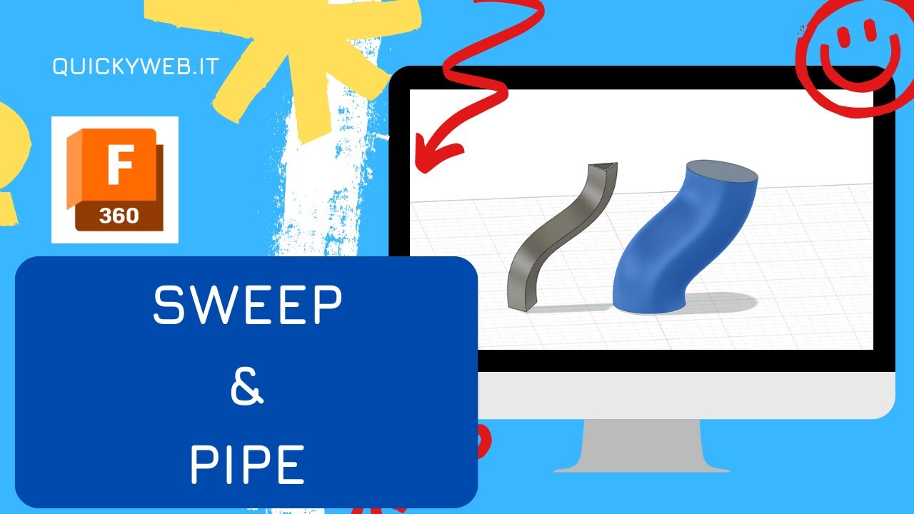 Come usare sweep e pipe in Fusion360 e quali sono le differenze