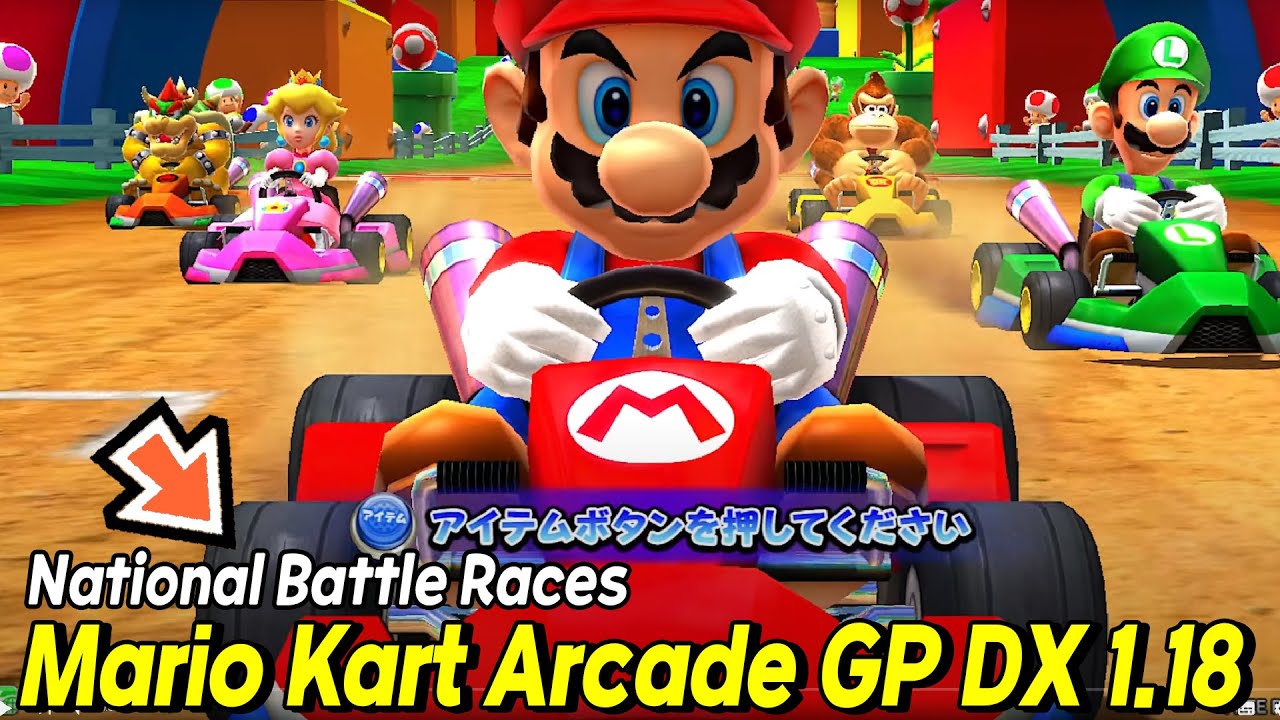 Mario Kart Arcade GP DX 1.18 - National Battle Races Walkthrough Part 1 | AlexgamingTV