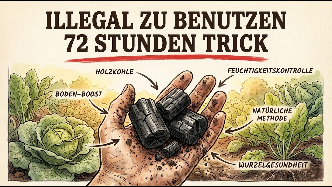 A handful of charcoal revitalizes dead soil in 72 hours 🌱