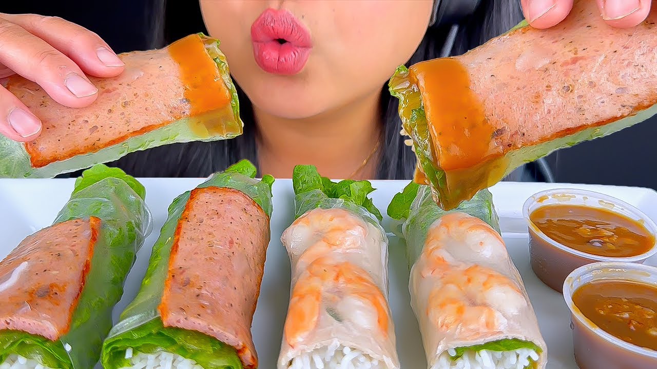 ASMR SPRING ROLLS