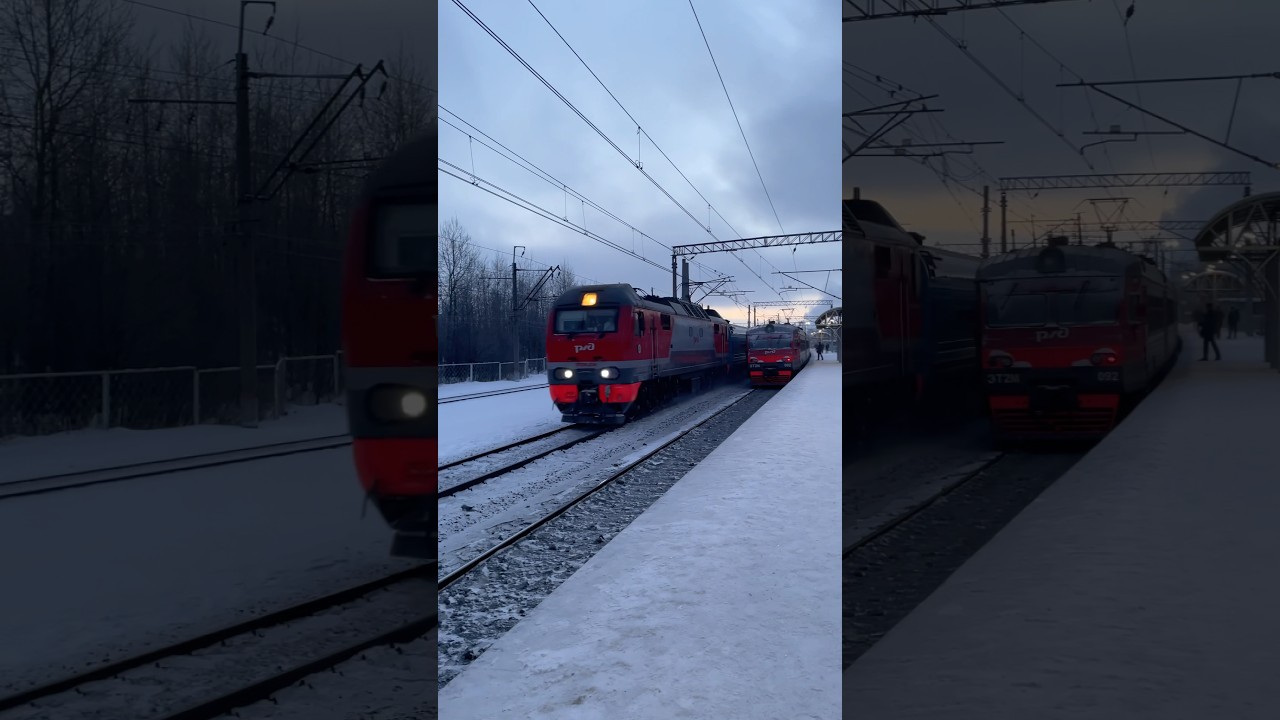 ЭП2К-234 с поездом №16А &laquo;Арктика&raquo; Москва - Мурманск по перегону Колпино - Славянка