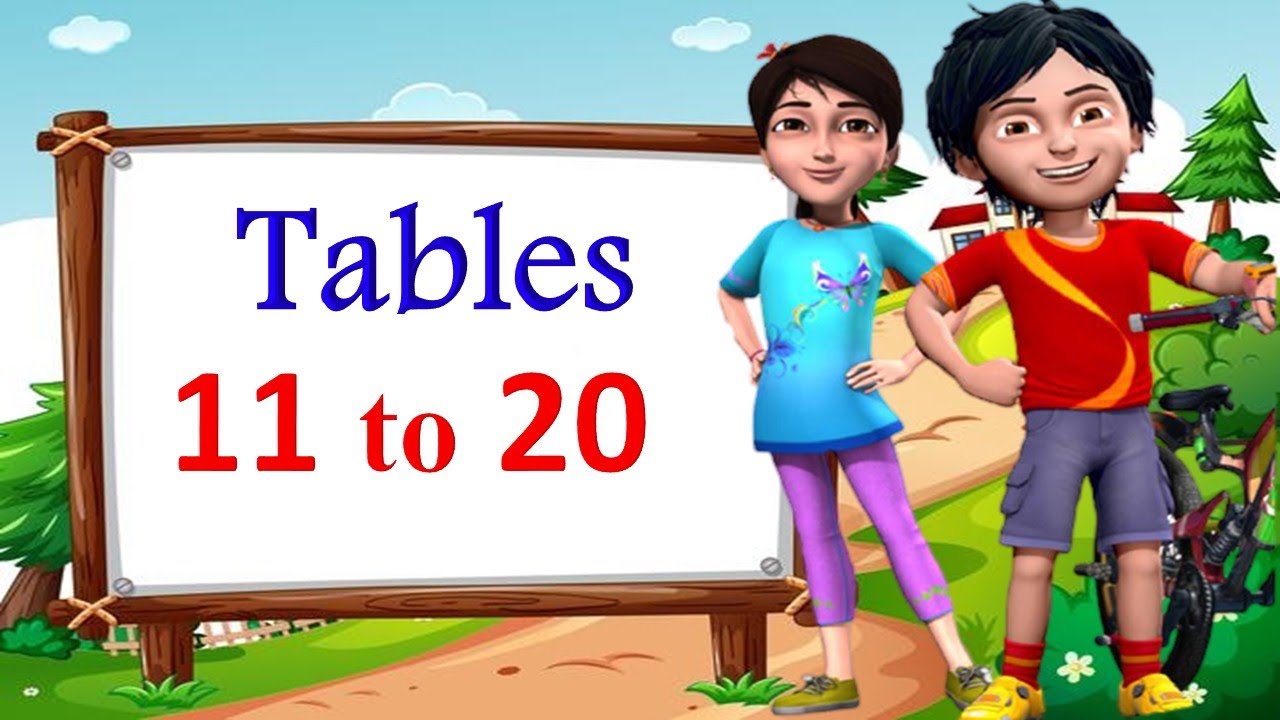 Tables 11 to 20|tables for kids|11 to 20 tables|11 to 20 tables in English|padhe 11 to 20