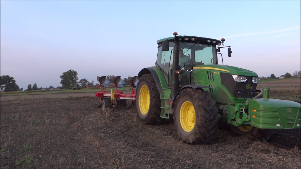 John Deere w akcji - Orka 2017 FULL HD (John Deere 6140R, Pottinger Servo 35S Nova)