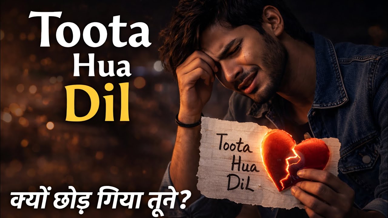  Toota Hua Dil 💔 | Heartbreak Song Lyrics | Sad Love Song Hindi | Emotional Breakup Song**
