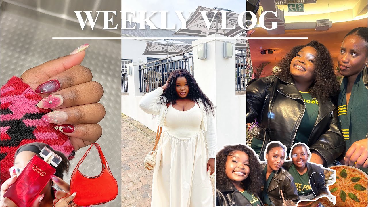 WEEKLY VLOG: Wine farm, 3D Chrome Nails, MRP cute finds 🛍️ Girls Night Out | UCT | 3rd Year Student