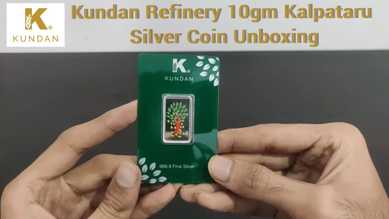 Kundan Kalpataru Tree 10gm Silver Bar Unboxing || Kundan Refinery || Gold & Silver Bullionaire