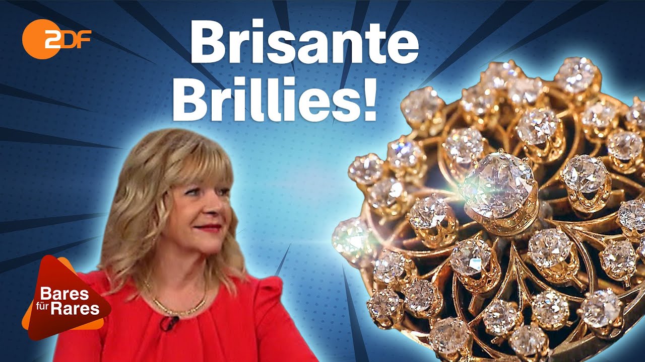 Beeindruckende Brosche: Diamanten im Altschliff bringen alle Augen zum Funkeln | Bares für Rares