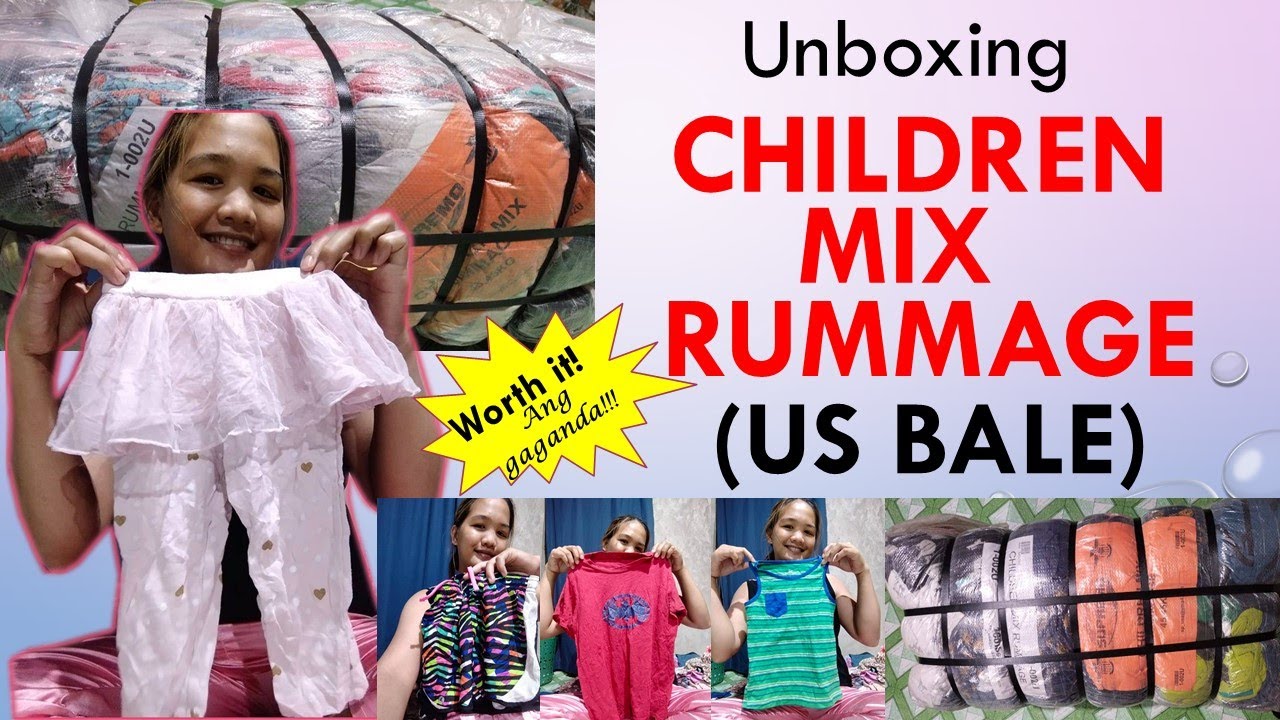 UNBOXING CHILDREN MIX RUMMAGE (US BALE)