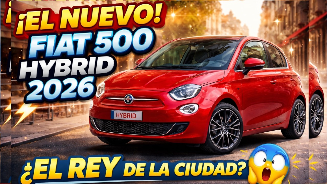 🔥 ¡EL NUEVO FIAT 500 HYBRID 2026 LO CAMBIA TODO! ¿EL REY DE LA CIUDAD?