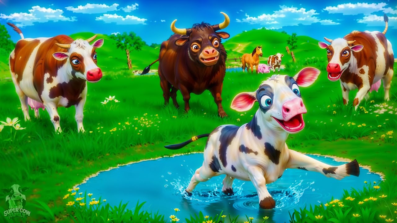 Cow Calf Rescue Mission! Super Cow & Friends Save the Day in an Epic Farm Adventure Full of Action