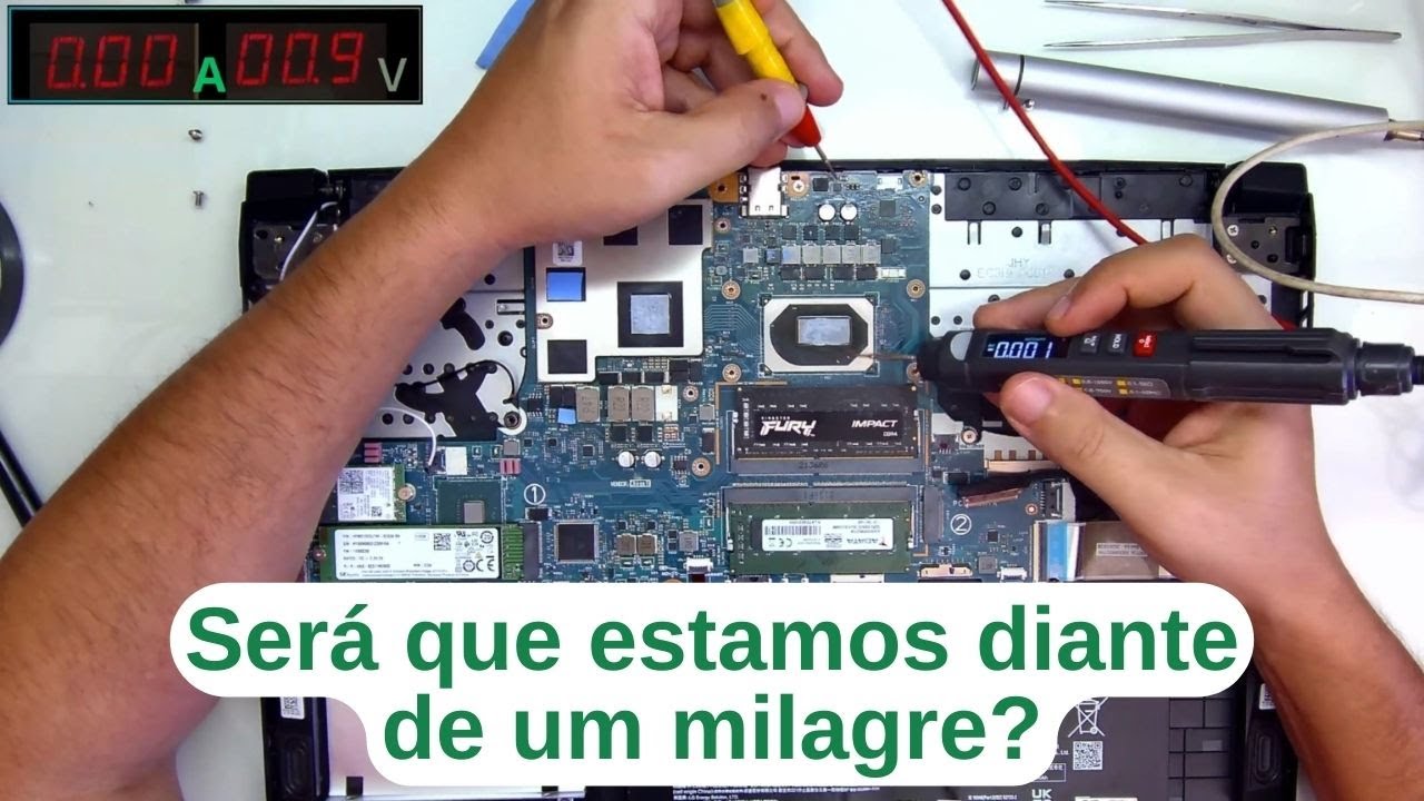 Sempre que isso acontece queima o processador. Notebook Acer Nitro 5 AN517-52 não liga.