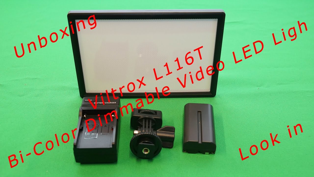 Viltrox L116T Bi-Color Dimmable Video LED Ligh unboxing, review and look into