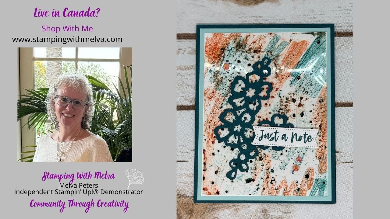 Live with Stamping With Melva - Background Magic with Stampin' Blends