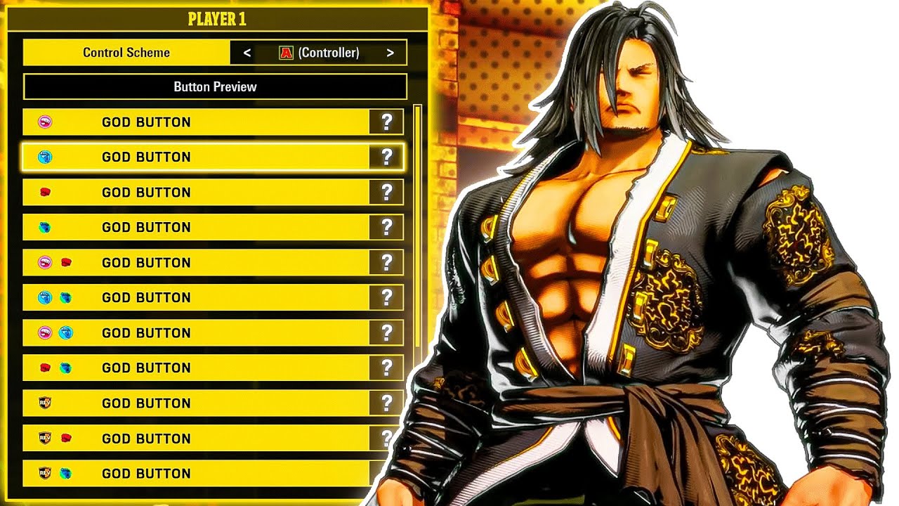 The Button Configuration For Fatal Fury COTW