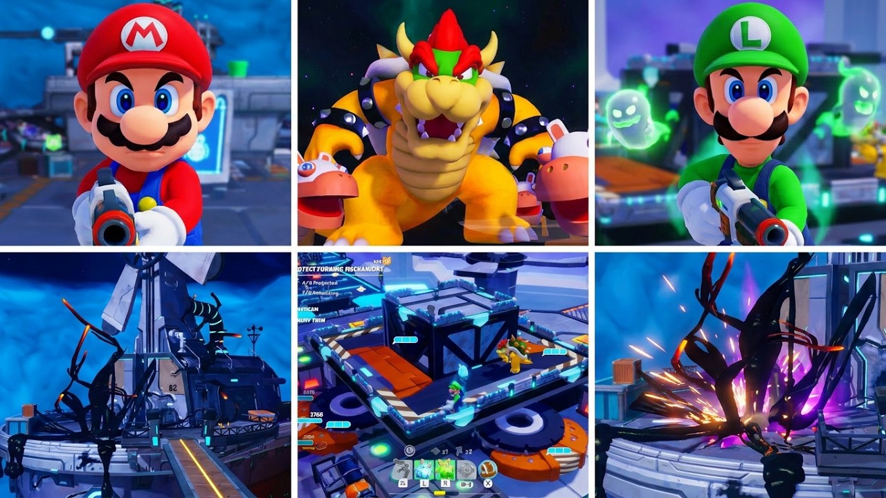 A Foul Windmill Blows - Darkmess Tentacle Battle - Mario + Rabbids Sparks of Hope