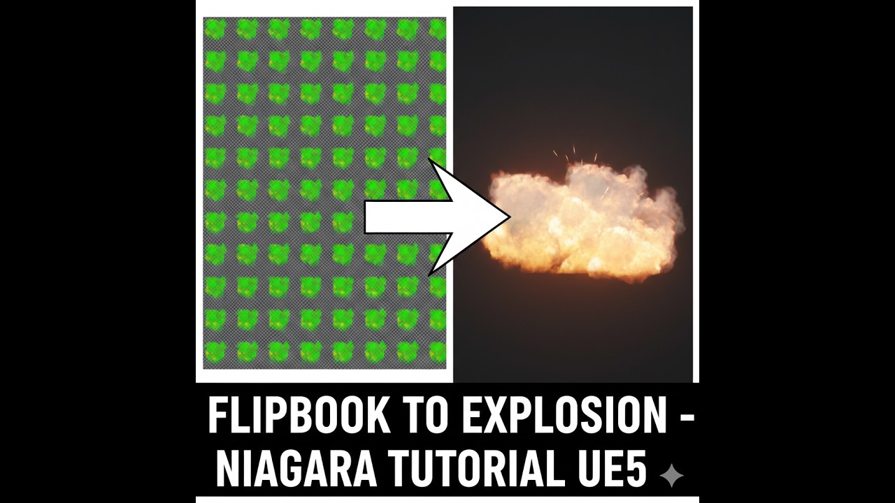 Niagara Explosion from Scratch – Flipbook Textures Explained for Beginners | UE5 Tutorial