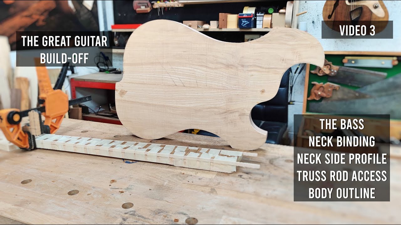 All About Binding - The Building of a Bass  - Video 3 - The Great Guitar Build-Off 2022