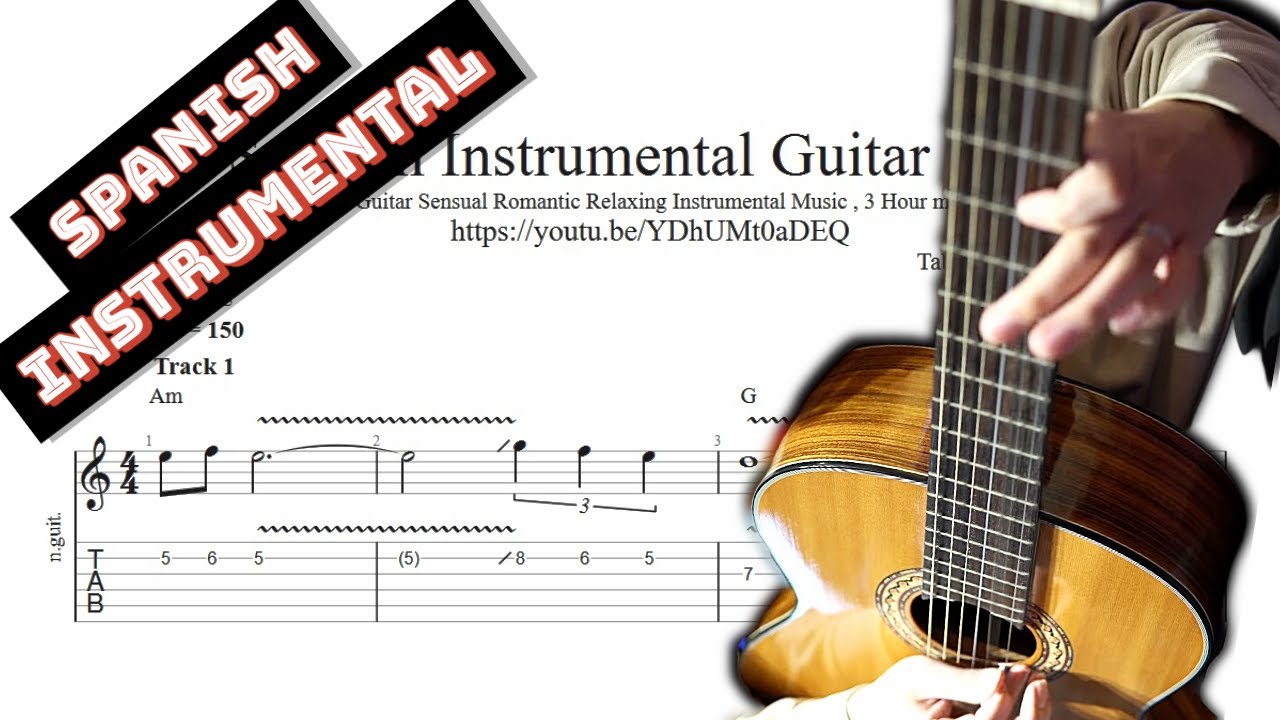 Spanish Instrumental Guitar TAB - relaxing acoustic guitar tabs (PDF + Guitar Pro)