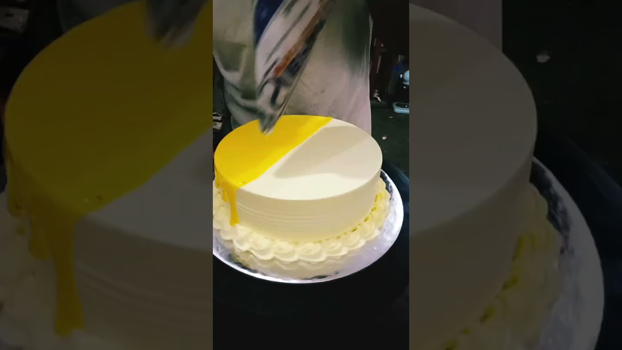 How Cake Recipe|| New pineapple cake design beautiful cream cake