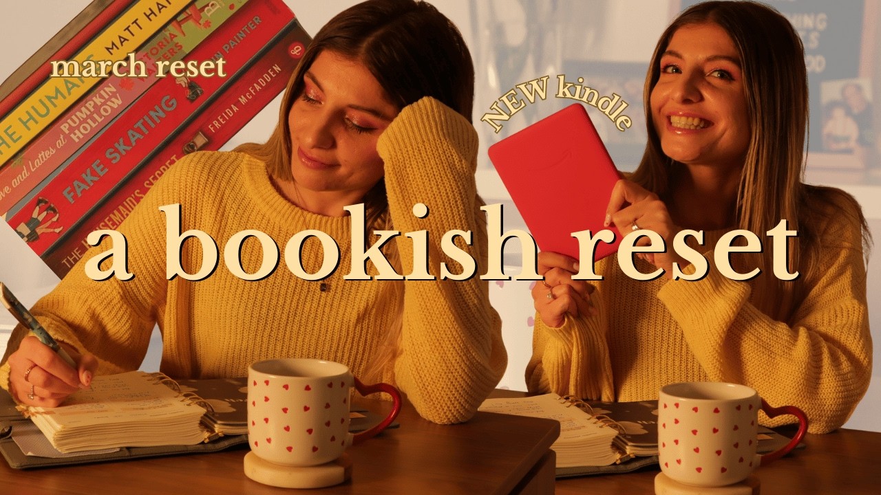A Bookish March Reset 🌸 new goals, reading tips & my NEW Kindle
