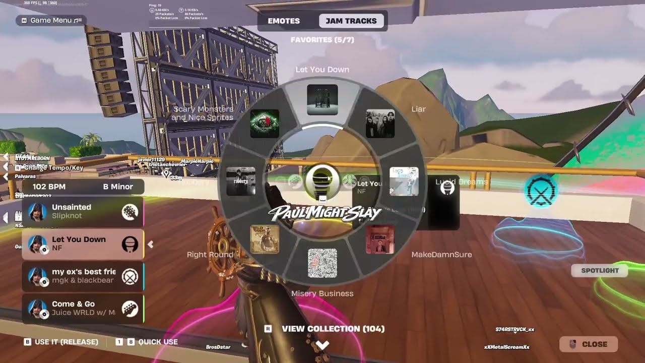 Fortnite Jam Tracks Mashups Slipknot x Jelly Roll