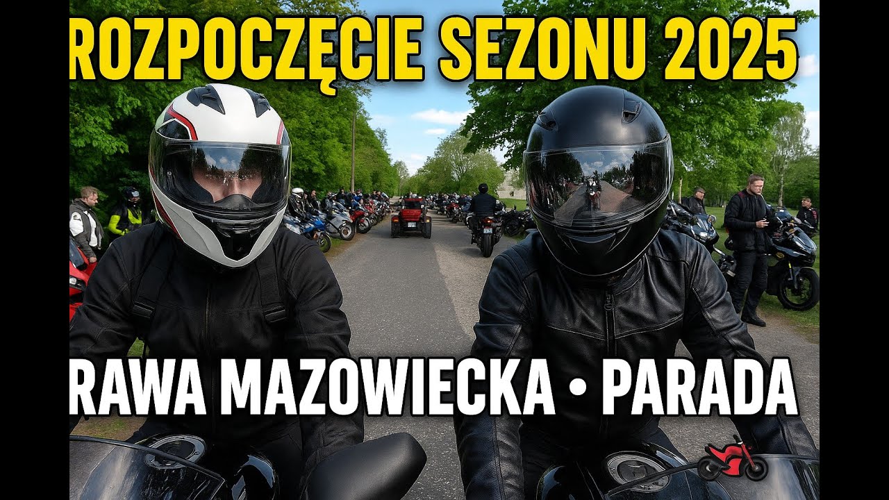 Rozpoczęcie Sezonu Motocyklowego 2025 Rawa Mazowiecka 🚀 Parada Motocykli z Perspektywy Kierowcy