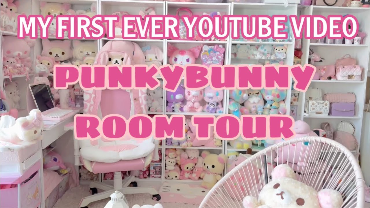 Kawaii Pink Room Tour PunkyBunny 🌸🎀💖  KORILAKKUMA + GACHA + MINISO + SANRIO + SANX AND MORE 💕