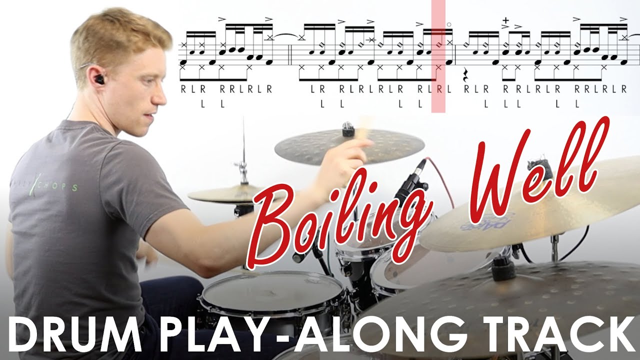 'Boiling Well' – Free Jazz Rock Fusion Drum Play-along Track and Transcription