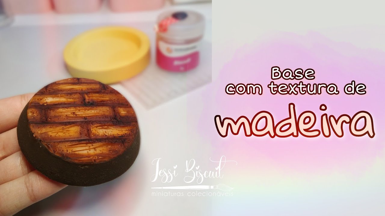 Base com textura de madeira