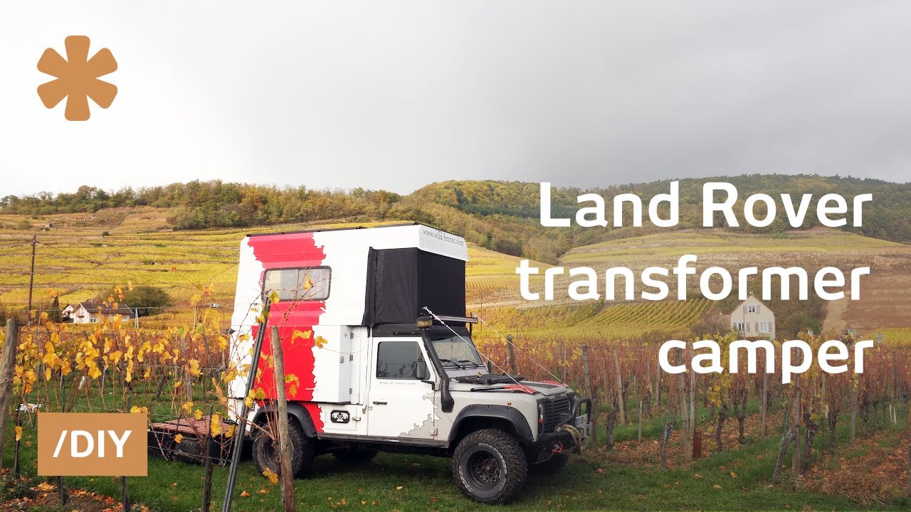 Пара отправляется в путешествие Париж-Дакар на трансформере-кемпере Land Rover