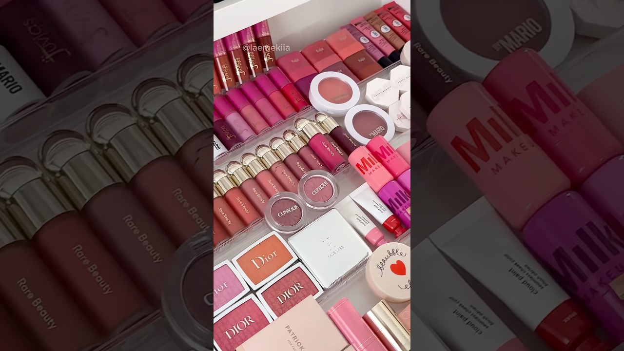 Let&rsquo;s organize my blush collection🌸✨ part II #makeupcollection #makeup #organization #asmr #shorts