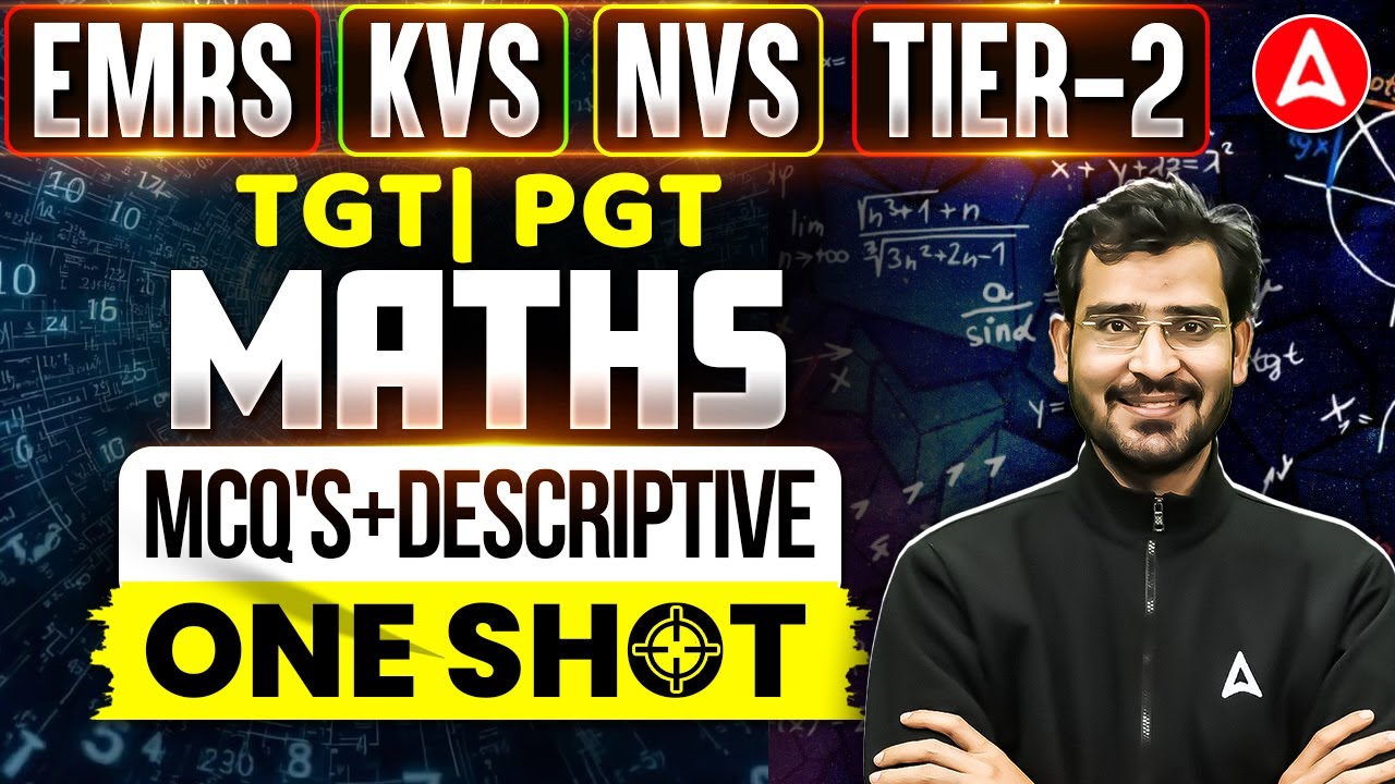 EMRS/KVS/NVS  TGT PGT Tier 2 Maths One Shot Marathon | TGT/PGT Tier 2 Maths Descriptive Question