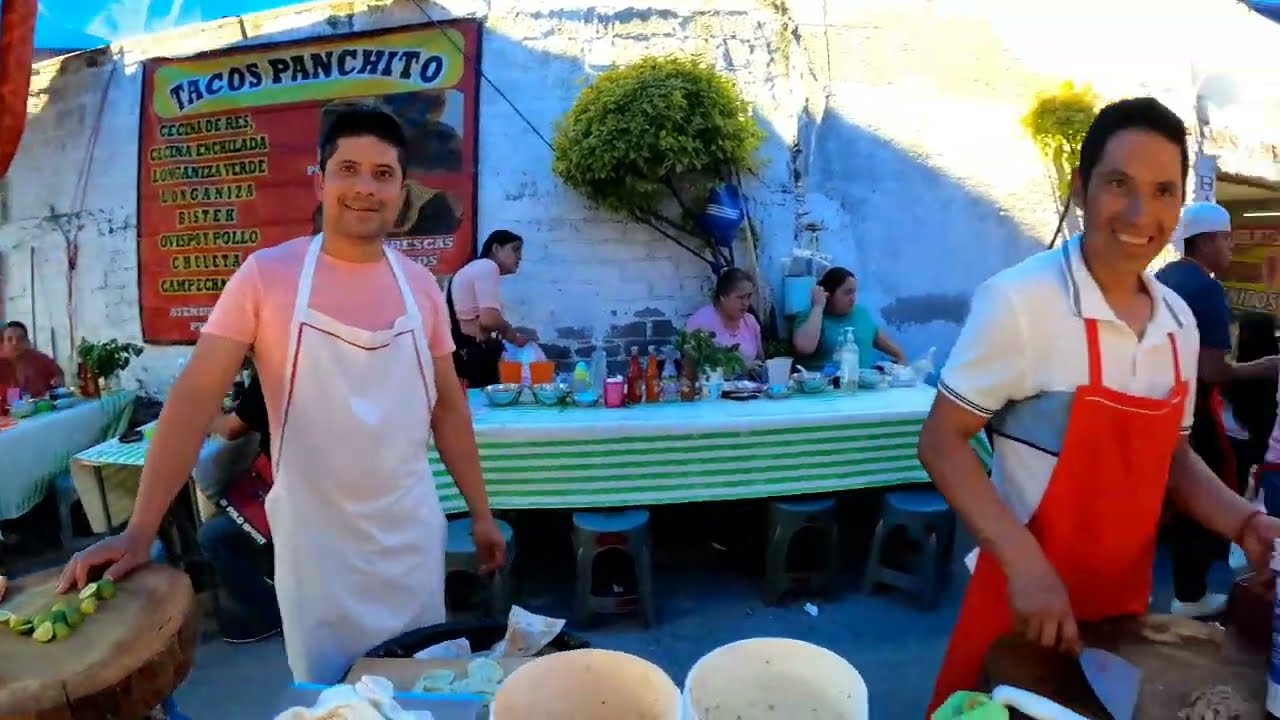 TIANGUIS de los LUNES en TEMIXCO/Barbacoa, CECINA, acorazados, TLACOYOS, campechanos, GUISADOS y MAS